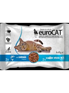 EURO CAT POUCH SZÓSZBAN DUO 4X85G LAZAC-F.HAL