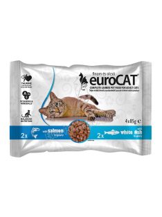 EURO CAT POUCH SZÓSZBAN DUO 4X85G LAZAC-F.HAL