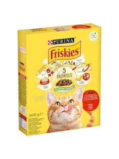   Friskies száraz macskaeledel marhával, csirkével és zöldségekkel 300g