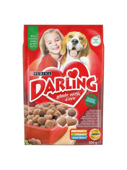 Darling teljes értékű állateledel felnőtt kutyák számára marha és csirke ízletes keverékével 500g