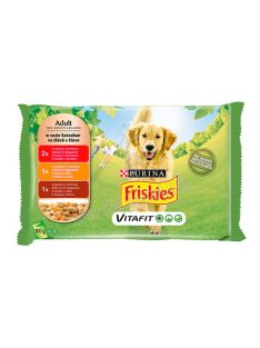 FRISKIES DOG VITAFIT ASZPIK 4X100G MAR/CSIR/BÁ