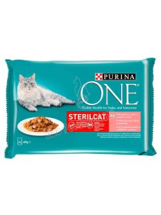 Purina One Sterilcat Lazaccal és Répával nedves macskaeledel sterilizált macskák számára 4 x 85g