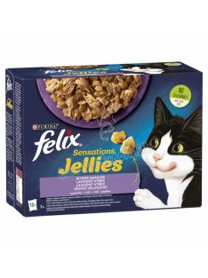 Felix Sensations Jellies Vegyes Válogatás aszpikban nedves macskaeledel 12 x 85g (1,02kg)