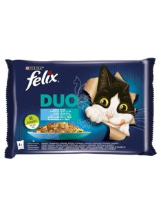   Felix Fantastic Duo Halas Válogatás aszpikban nedves macskaeledel 4 x 85g (340g)