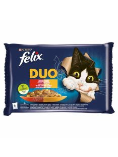   Felix Sensations Duo Házias Válogatás aszpikban nedves macskaeledel 4 x 85g (340g)