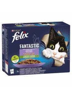   Felix Fantastic Házias Válogatás zöldségekkel aszpikban nedves macskaeledel 12 x 85g (1,02kg)