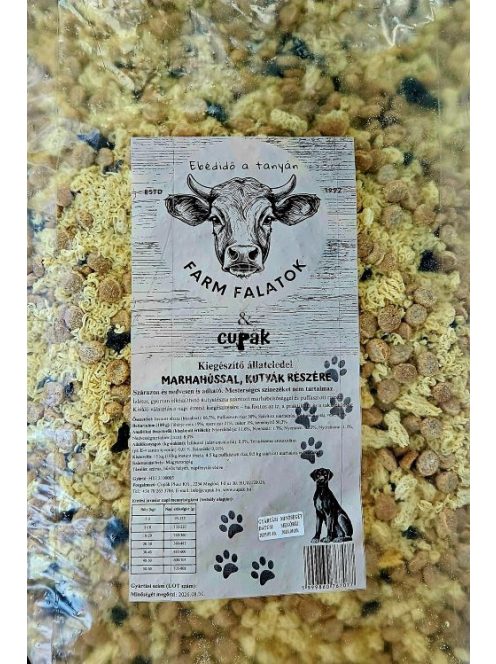 INSTANT TÉSZTA FARM FALATOK 15KG MARHAHÚSOS