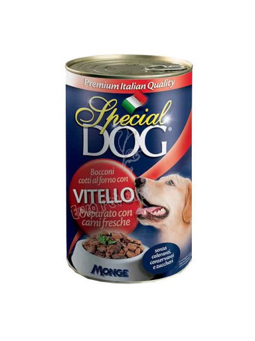 SPECIAL DOG Konzerv Falatok borjúhússal 400g