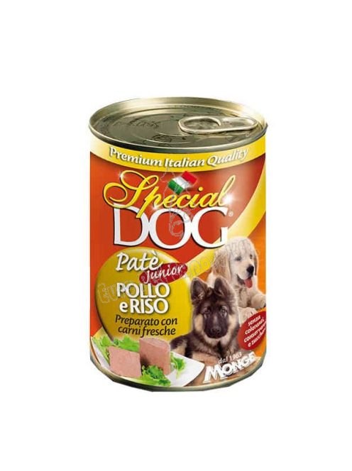 SPECIAL DOG Puppy & Junior Pástétom csirkével és rizzsel 400g