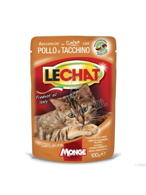 LeChat Premium Alutasakos Csirke-Pulyka falatkák 100g
