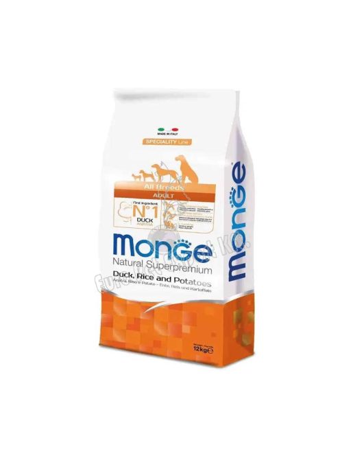 MONGE DOG SZÁRAZ ALL BREEDS   12KG KACSA