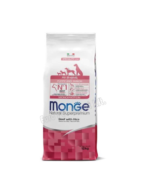 MONGE DOG ALL BREEDS PUPPY&JUN 12KG MARHA