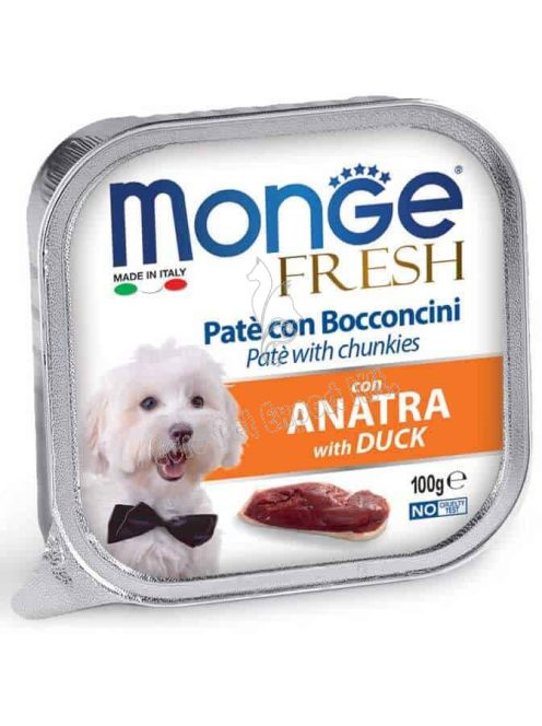 MONGE Fresh Pástétom és falatkák kacsával 100g