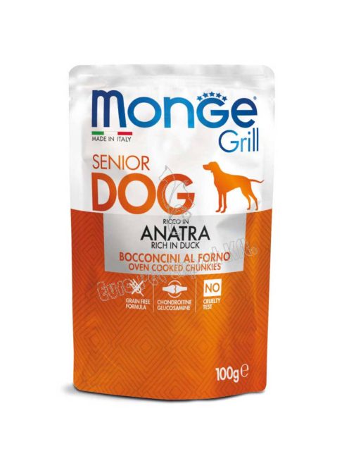 MONGE Dog Grill Senior Kacsa 100g