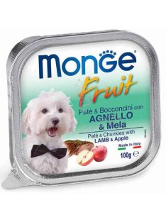 MONGE Fruit Pástétom és falatkák Bárány-alma 100g