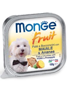 MONGE Fruit Pástétom és falatkák Sertés-ananász 100g