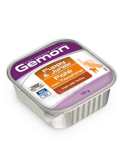 Gemon Dog Alutálkás Puppy & Junior Paté Pulykával 150g