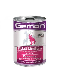 Gemon Dog Konzerv Medium Marha-máj 415g