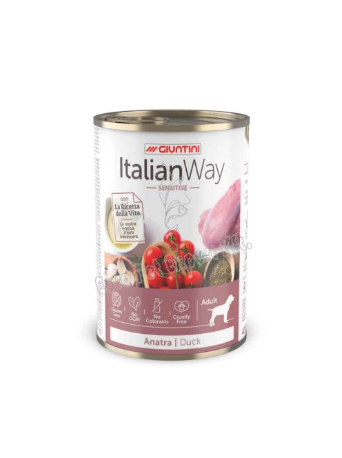 Italian Way Sensitive kutyakonzerv Kacsa 400g