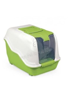 Netta Macska WC fedett 54x39x40cm Zöld-fehér