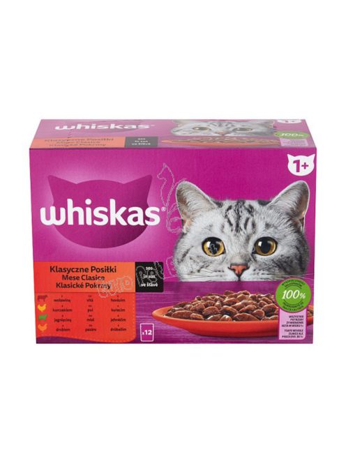 WHISKAS POUCH MÁRTÁSBAN 12X85G KLASSZ VÁL