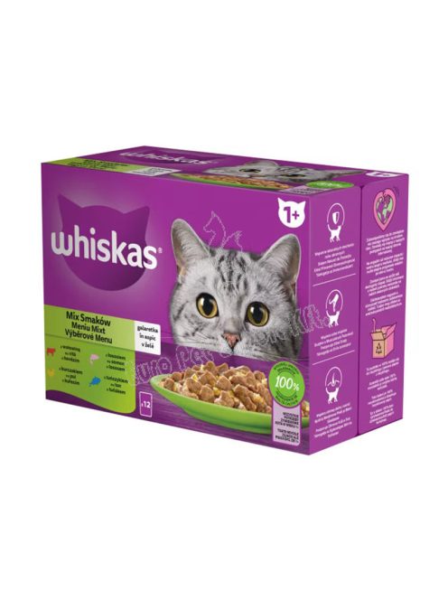 WHISKAS POUCH MIX 12X85G HAL-HÚ ASZP