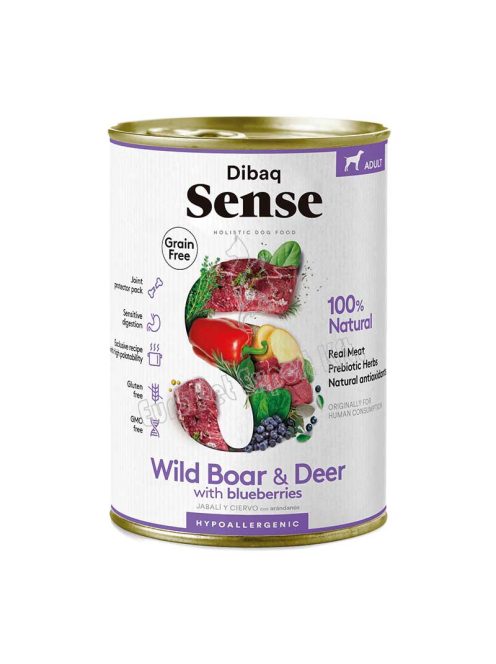 Dibaq Sense DOG Cans WILD  380G VADAS