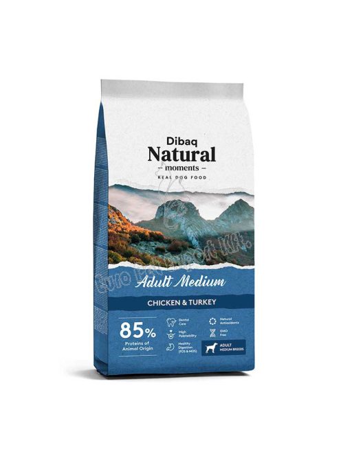 NATURAL MOMENTS DOG ADULT MEDIUM 3KG KÖZEPES TESTŰ 