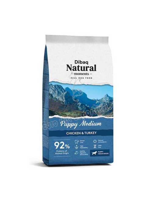 NATURAL MOMENTS DOG PUPPY MEDIUM 15KG KÖZEPES TESTŰ