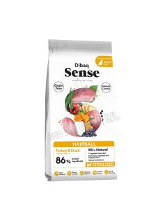 Dibaq Sense CAT Grain Free HAIRBALL 6 kg Kacsa-Pulyka