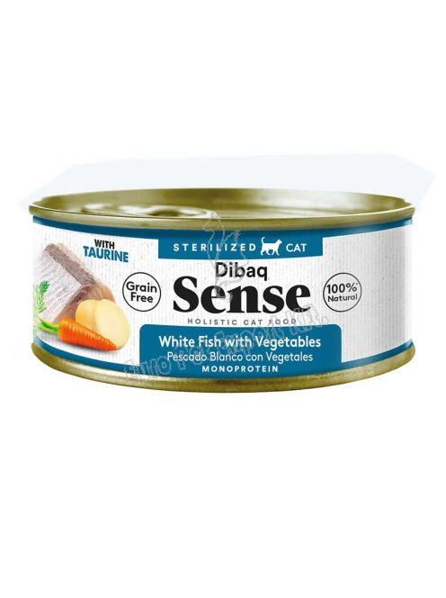 Dibaq Sense CAT GF STERIL WHI FISH  70g FEHÉR HAL